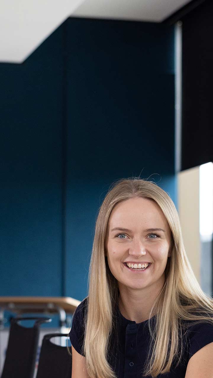 young professional female smiling